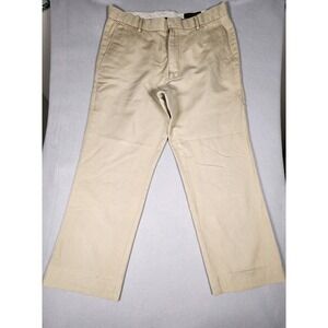 Banana Republic Men's Beige Khaki Linen Cotton Casual Preppy Straight Chinos